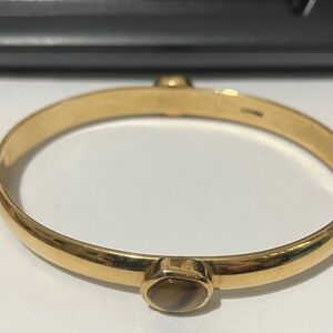 Chic Monet Gold Bracelet with Tiger Eye Accent